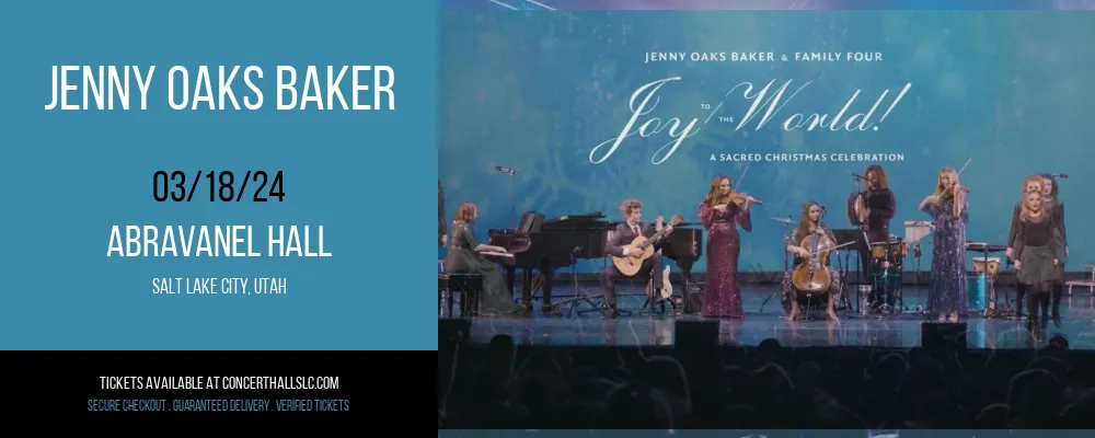 Jenny Oaks Baker at Abravanel Hall